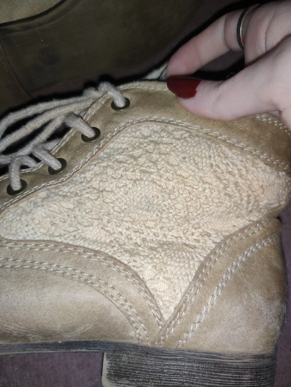 Mossimo Tan Ankle Boots Size 6